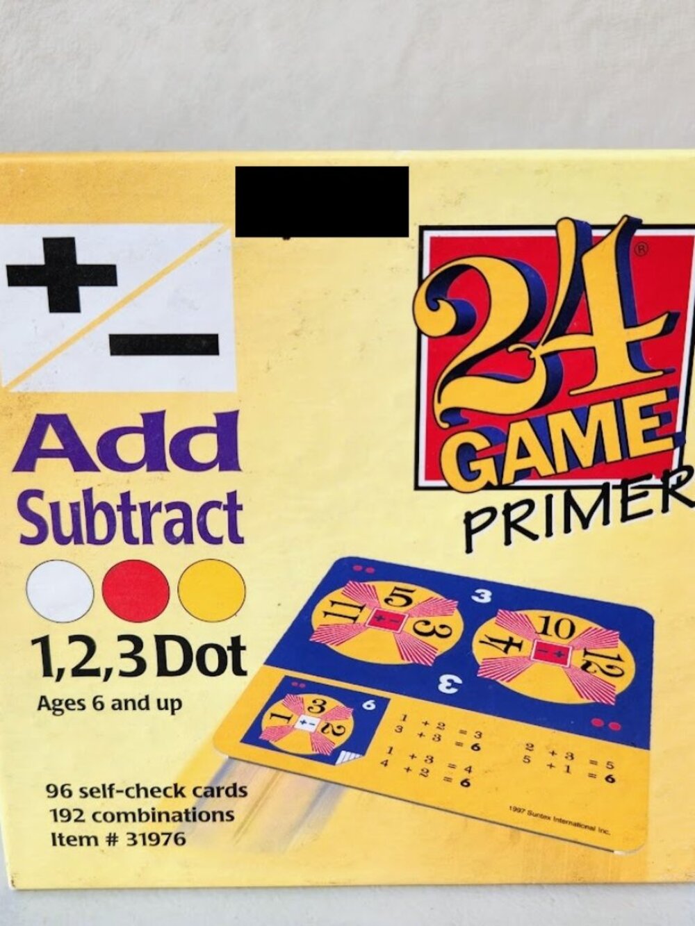 Suntex 24 Game Primer Add Subtract 96 Cards Addition Subtraction Educational Mat